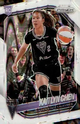 2025 Panini Prizm WNBA White Seismic Prizms #100 Kaitlyn Chen