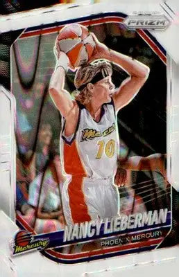 2025 Panini Prizm WNBA White Seismic Prizms #34 Nancy Lieberman - Basketball Card Single