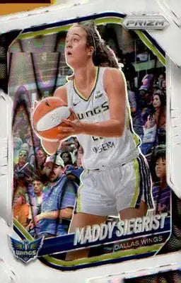 2025 Panini Prizm WNBA White Seismic Prizms #50 Maddy Siegrist - Basketball Card Single