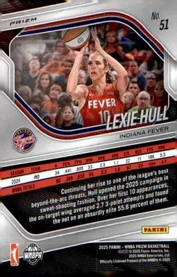 2025 Panini Prizm WNBA White Seismic Prizms #51 Lexie Hull - Basketball Card Single