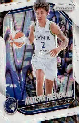 2025 Panini Prizm WNBA White Seismic Prizms #53 Natisha Hiedeman - Basketball Card Single