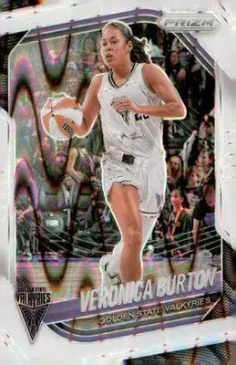 2025 Panini Prizm WNBA White Seismic Prizms #70 Veronica Burton - Basketball Card Single