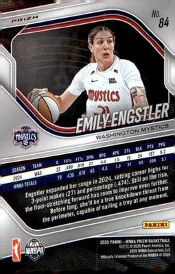 2025 Panini Prizm WNBA White Seismic Prizms #84 Emily Engstler - Basketball Card Single