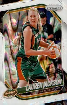 2025 Panini Prizm WNBA White Seismic Prizms #91 Lauren Jackson - Basketball Card Single