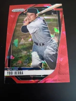 2025 Panini Prizm - Yogi Berra #264 Ruby Wave Prizm. NY Yankees. NRMT+