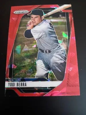 2025 Panini Prizm - Yogi Berra #264 Ruby Wave Prizm. NY Yankees. NRMT+