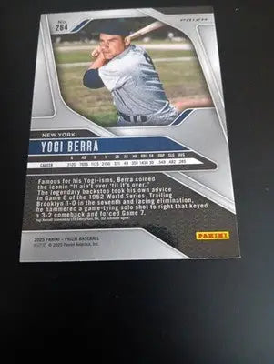 2025 Panini Prizm - Yogi Berra #264 Ruby Wave Prizm. NY Yankees. NRMT+
