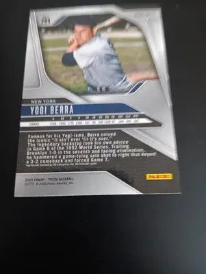 2025 Panini Prizm - Yogi Berra #264 Ruby Wave Prizm. NY Yankees. NRMT+