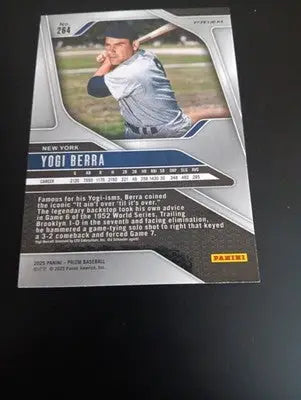 2025 Panini Prizm - Yogi Berra #264 Ruby Wave Prizm. NY Yankees. NRMT+