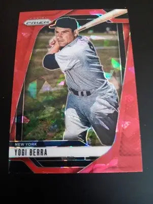 2025 Panini Prizm - Yogi Berra #264 Ruby Wave Prizm. NY Yankees. NRMT+