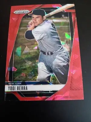2025 Panini Prizm - Yogi Berra #264 Ruby Wave Prizm. NY Yankees. NRMT+