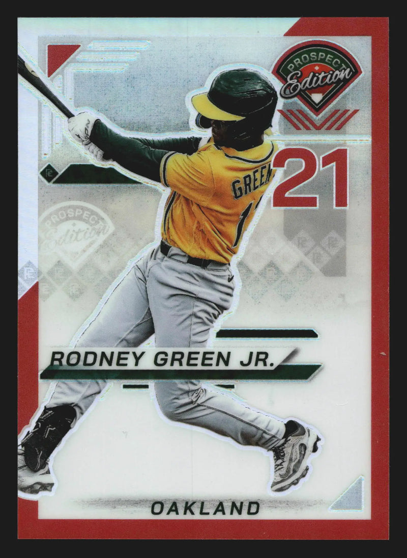 2025 Panini Prospect Edition #141 Rodney Green Jr Red Prizm /199 - Baseball Card Single