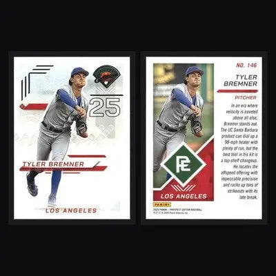 2025 Panini Prospect Edition #146 Tyler Bremner LA Angels - Baseball Card Single