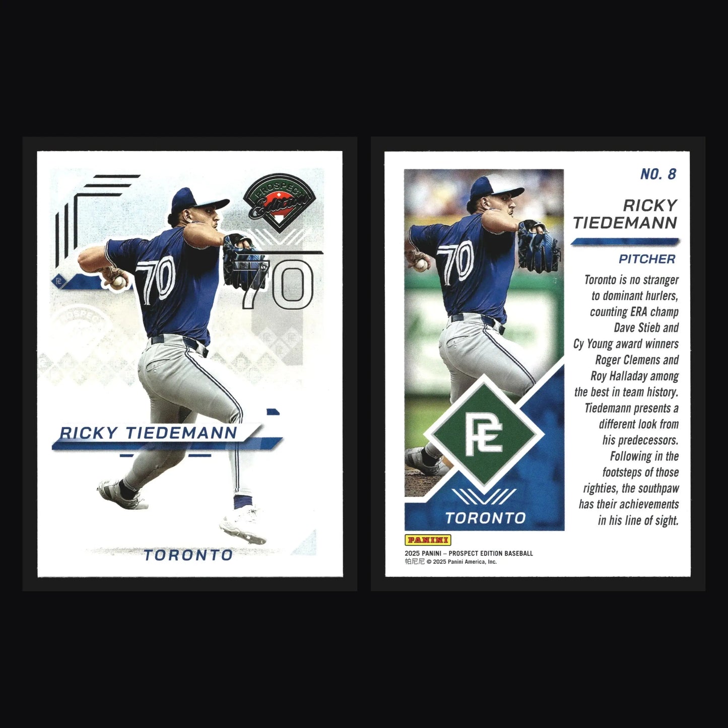 2025 Panini Prospect Edition #8 Ricky Tiedemann Toronto