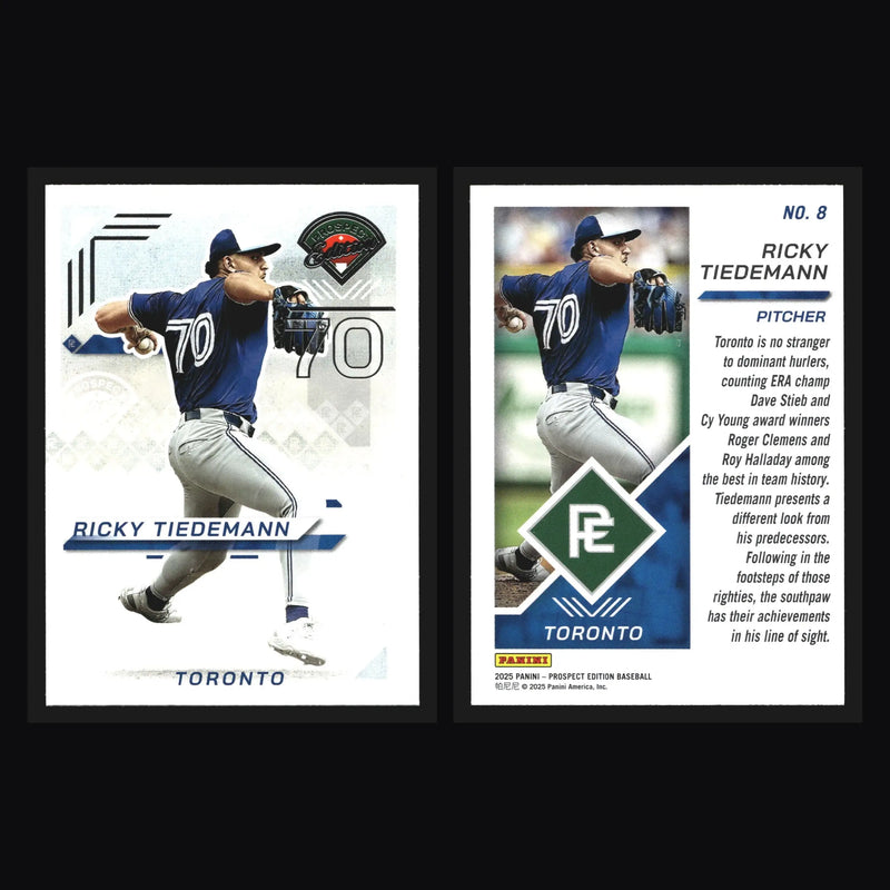 2025 Panini Prospect Edition #8 Ricky Tiedemann Toronto