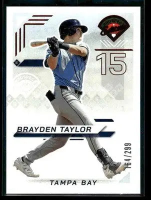 2025 Panini Prospect Edition Brayden Taylor #143 Red SN #/299 Tampa Bay Rays - Baseball Card Single