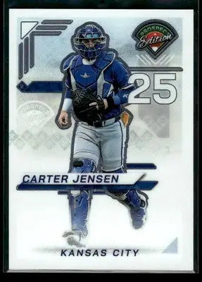 2025 Panini Prospect Edition Carter Jensen #154 Holo Ticket Silver Royals