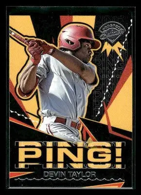 2025 Panini Prospect Edition Devin Taylor #5 Ping! Athletics - Baseball Card Single