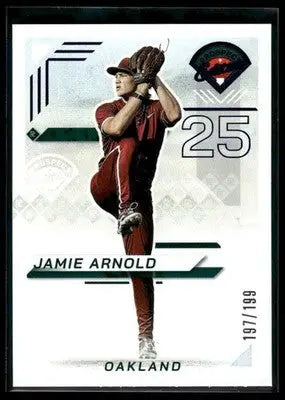 2025 Panini Prospect Edition Jamie Arnold #133 Blue SN #/199 Athletics - Baseball Card Single