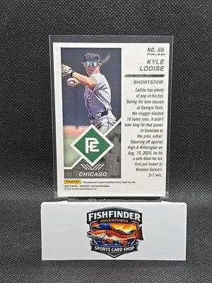 2025 Panini Prospect Edition - Kyle Lodise #66 Green Prizm Signatures (AU RC) - Baseball Card Single