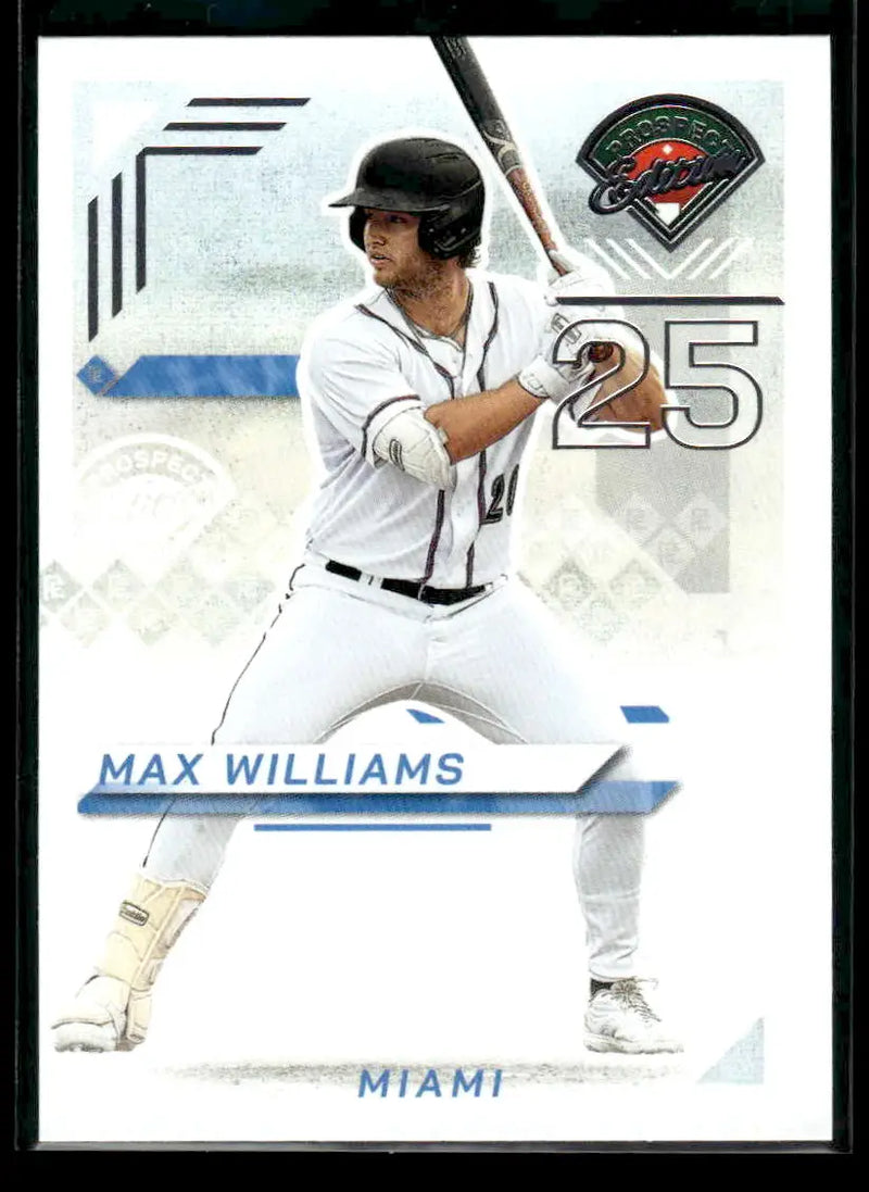 2025 Panini Prospect Edition Max Williams #17 Miami Marlins - Baseball Card Single
