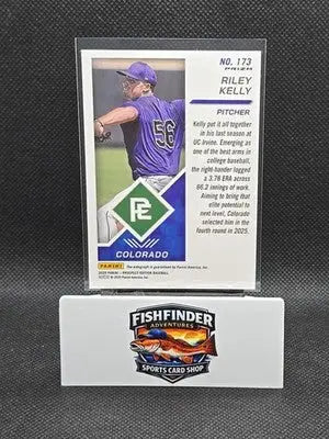 2025 Panini Prospect Edition - Riley Kelly #173 Green Prizm Signatures (AU RC) - Baseball Card Single