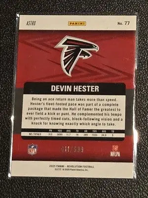 2025 Panini Revolution #77 Devin Hester Green Astro #/699 - Football Card Single