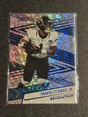 2025 Panini Revolution #92 Travis Etienne Jr. Blue Storm #/549 - Football Card Single
