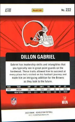 2025 Panini Revolution Red Astro #222 Dillon Gabriel - Football Card Single