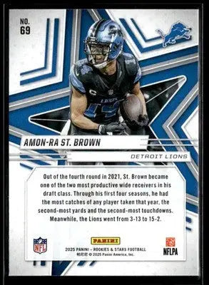 2025 Panini Rookies & Stars Amon-Ra St. Brown #69 Detroit Lions - Football Card Single