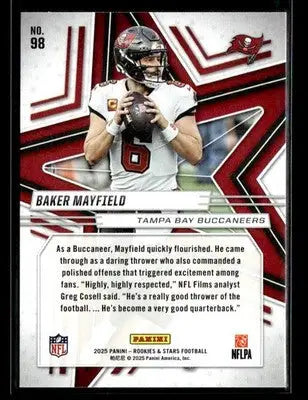 2025 Panini Rookies & Stars Baker Mayfield #98 Tampa Bay Buccaneers - Football Card Single