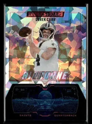 2025 Panini Rookies & Stars Derek Carr #16 Airborne Silver Ice FOTL #/22 Saints - Football Card Single