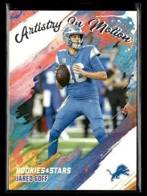 2025 Panini Rookies & Stars Jared Goff #6 Artistry in Motion Detroit Lions - Football Card Single