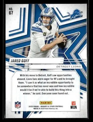 2025 Panini Rookies & Stars Jared Goff #67 Detroit Lions - Football Card Single