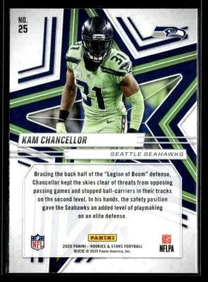 2025 Panini Rookies & Stars Kam Chancellor #25 Seattle Seahawks - Football Card Single