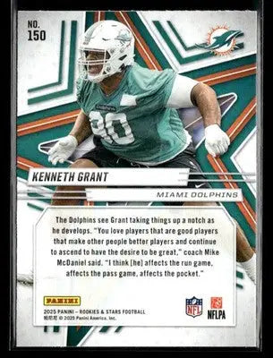 2025 Panini Rookies & Stars Kenneth Grant #150 RC Miami Dolphins - Football Card Single
