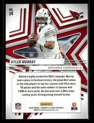 2025 Panini Rookies & Stars Kyler Murray #14 Arizona Cardinals - Football Card Single