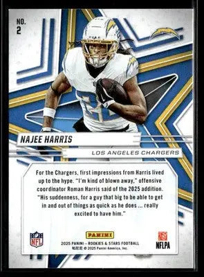 2025 Panini Rookies & Stars Najee Harris #2 Los Angeles Chargers