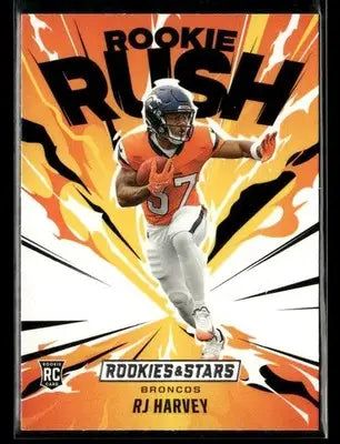 2025 Panini Rookies & Stars RJ Harvey #15 Rookie Rush Denver Broncos - Football Card Single