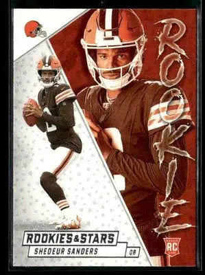 2025 Panini Rookies & Stars Shedeur Sanders #21 Rookie Exclusive RC Browns