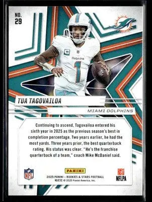 2025 Panini Rookies & Stars Tua Tagovailoa #29 Miami Dolphins - Football Card Single