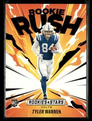 2025 Panini Rookies & Stars Tyler Warren #18 Rookie Rush RC Indianapolis Colts - Football Card Single