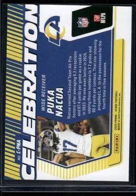 2025 Panini Score Celebration Puka Nacua #C-PNA Football - Football Card Single