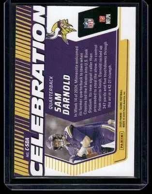 2025 Panini Score Celebration Sam Darnold #C5DA Football - Football Card Single