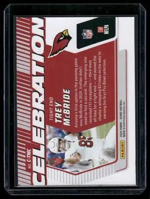 2025 Panini Score Celebration Trey McBride #NO. CELE-6 Football - Football Card Single