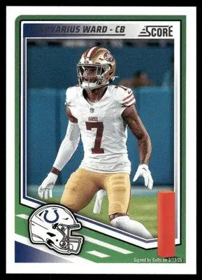2025 Panini Score Charvarius Ward #147 Football