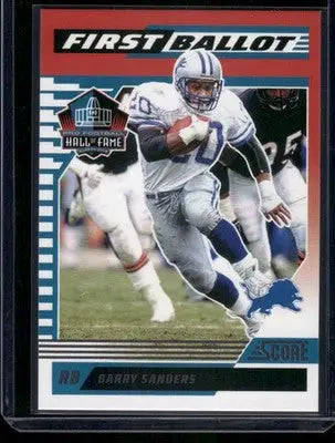 2025 Panini Score First Ballot Barry Sanders #8 Football - Football Card Single