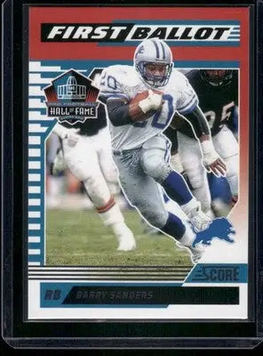 2025 Panini Score First Ballot Barry Sanders #8 Football - Football Card Single