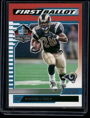 2025 Panini Score First Ballot Marshall Faulk #5 Hall of Fame Football