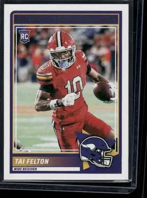 2025 Panini Score Football Tai Felton #60 RC Football - Football Card Single
